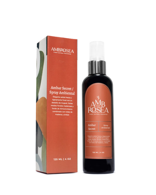 Spray Ambiental | Ambar Secret (aroma MADEROSO Y DULCE) 125 ML