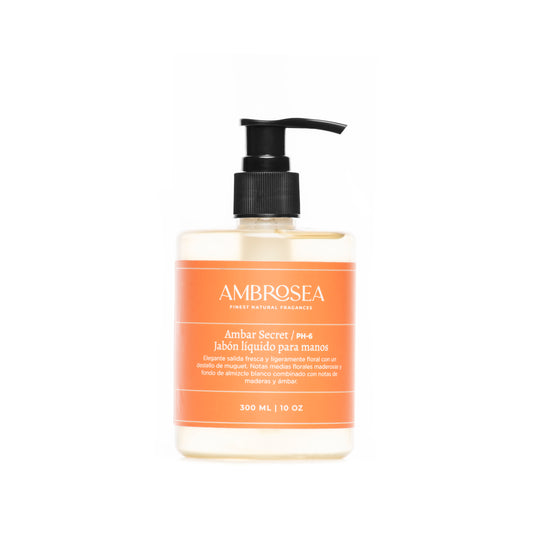 Jabón líquido para manos | Ambar Secret (aroma MADEROSO Y DULCE) 300 ML