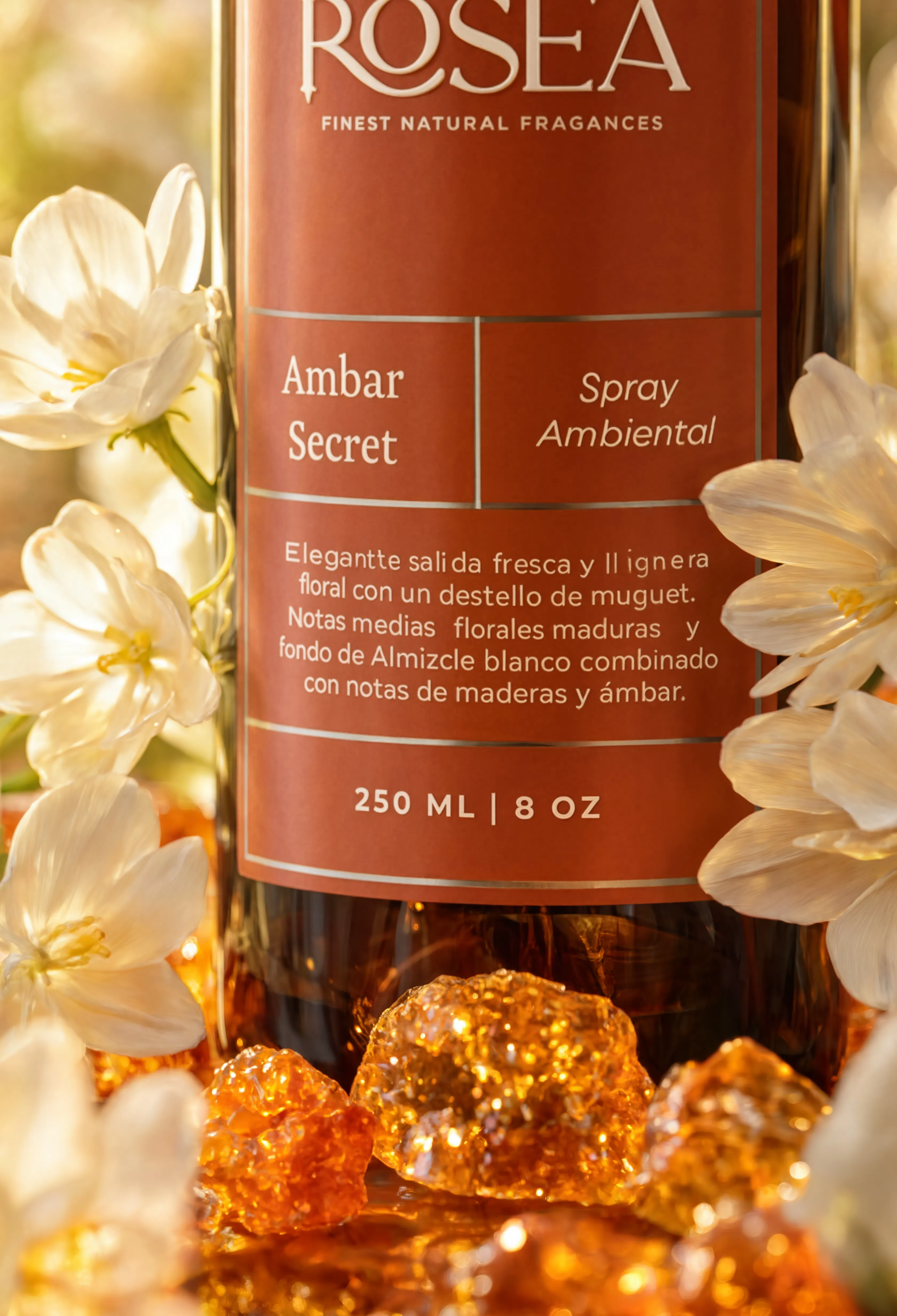 Spray ambiental | Ambar Secret (aroma MADEROSO Y DULCE)