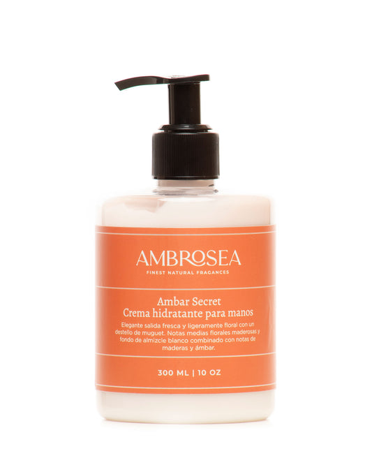 Crema para manos | Ambar Secret (aroma MADEROSO Y DULCE) 300 ml