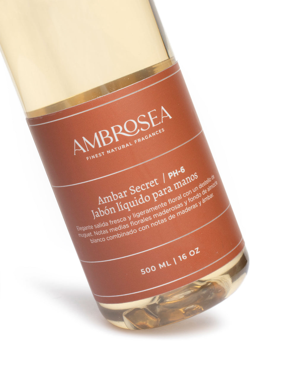 Jabón líquido para manos | Ambar Secret (aroma MADEROSO Y DULCE)