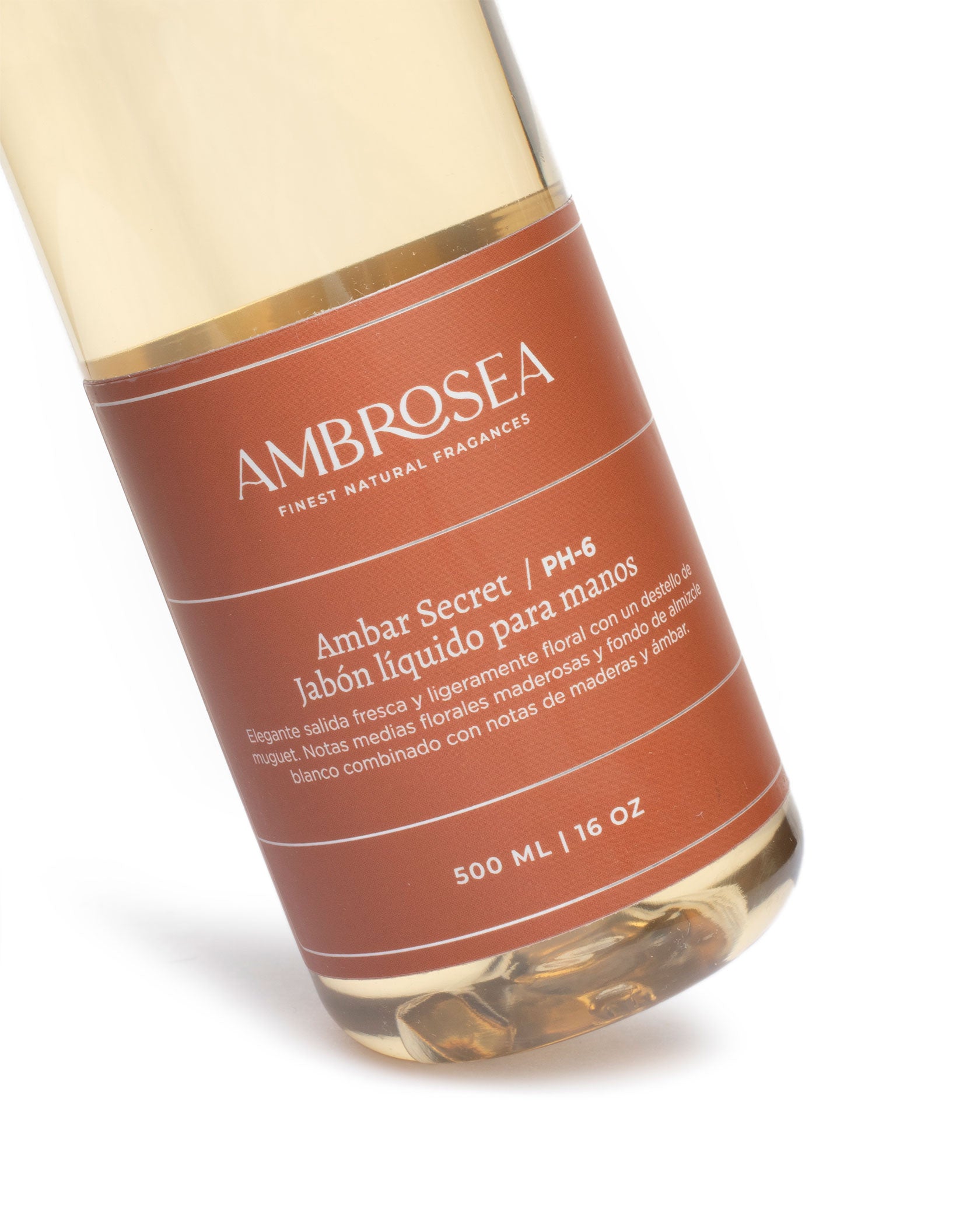 Jabón líquido para manos | Ambar Secret (aroma MADEROSO Y DULCE)