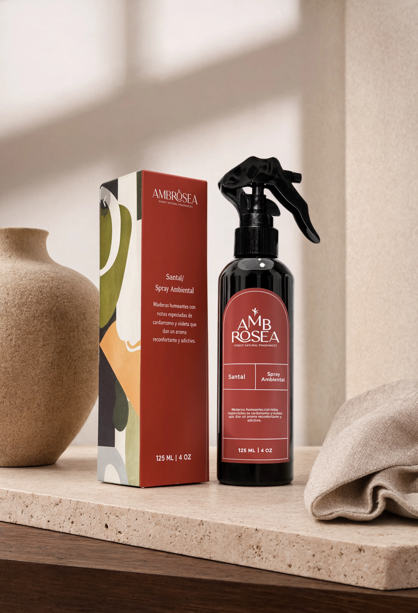 Spray Aromatizante Santal | Aroma Maderoso para Hogar